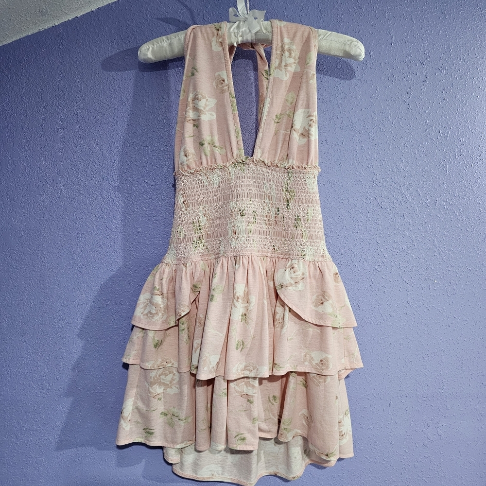 ❌️SOLD❌️ Loveshackfancy Deanna Halter Mini Dress